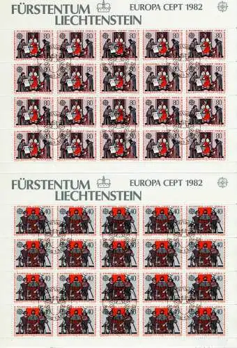 LIECHTENSTEIN BLOCK KLEINBOGEN Nr 791KB-792KB E S54531A