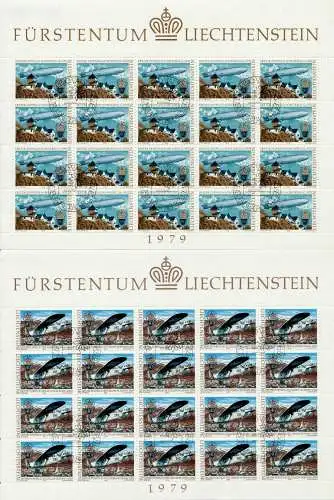 LIECHTENSTEIN BLOCK KLEINBOGEN Nr 723KB-724KB E S54532E