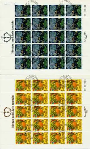 LIECHTENSTEIN BLOCK KLEINBOGEN Nr 764KB-765KB E S5452EA