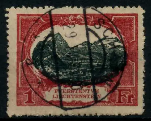 LIECHTENSTEIN 1921 Nr 60A zentrisch gestempelt 7A6E5A