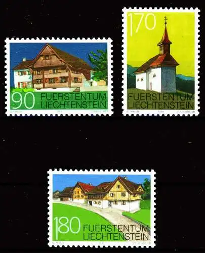LIECHTENSTEIN 1998 Nr 1186-1188 postfrisch S5455BE
