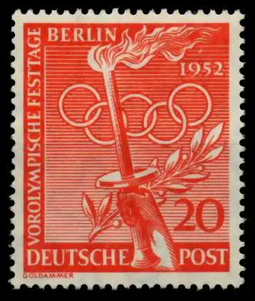 BERLIN 1952 Nr 90 postfrisch 79D7FE