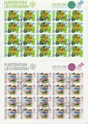 LIECHTENSTEIN BLOCK KLEINBOGEN Nr 960KB-961KB Z 7A6BA6