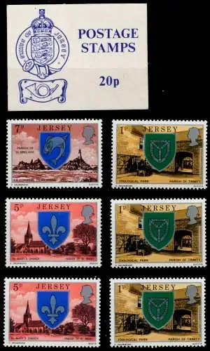 JERSEY MARKENHEFTCHEN Nr MB 132+133+135 weiss b S00A652