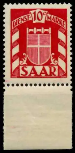 SAAR DIENSTMARKEN Nr 33 postfrisch 7C7976