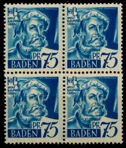 FZ BADEN 1. AUSGABE SPEZIALISIERT Nr 11vvI postfrisch V 7BCFE2