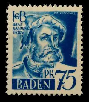 FZ BADEN 1. AUSGABE SPEZIALISIERT Nr 11vvII postfrisch 7BCFDA