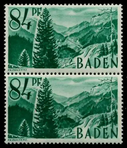 FZ BADEN 1. AUSGABE SPEZIALISIERT Nr 12yvI+12yv 7BD04A