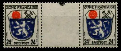 FRANZ. ZONE ALLG. AUSG. Nr 9ayZW postfrisch ZW-STEG PAA 7C20D6