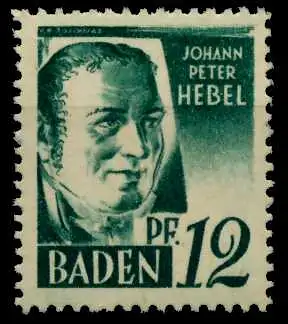 FZ BADEN 1. AUSGABE SPEZIALISIERT Nr 4vvII postfrisch 7B7D0E