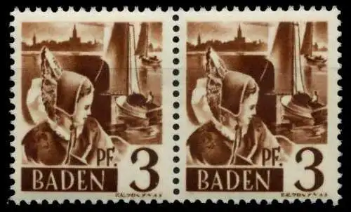 FZ BADEN 1. AUSGABE SPEZIALISIERT Nr 2yvII+2yvI 7B7B1A