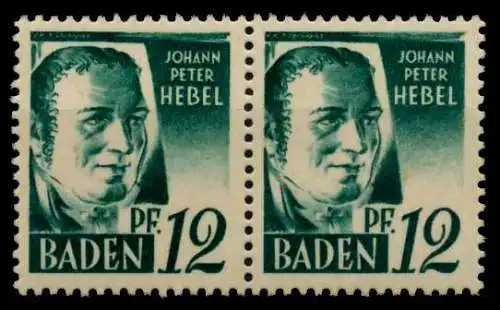 F-ZONE BADEN Nr 4vvI+4vvII postfrisch WAAGR PAAR 7B7C52