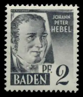 FZ BADEN 1. AUSGABE SPEZIALISIERT Nr 1yvII postfrisch 7B7A0A