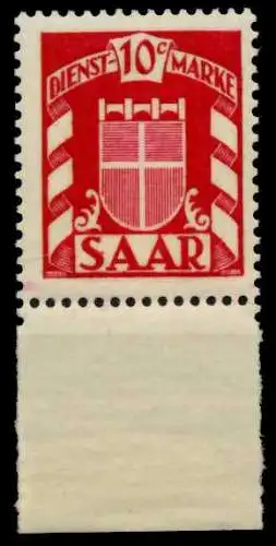 SAAR DIENSTMARKEN Nr 33 postfrisch 7C798A
