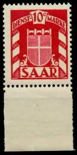 SAAR DIENSTMARKEN Nr 33 postfrisch 7C7996