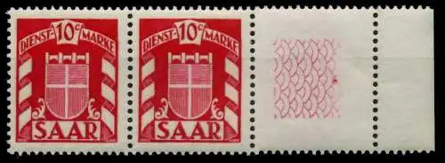 SAAR DIENSTMARKEN Nr 33Lr postfrisch WAAGR PAAR 7C7912