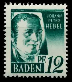 FZ BADEN 1. AUSGABE SPEZIALISIERT Nr 4yvI postfrisch 7B7CF6