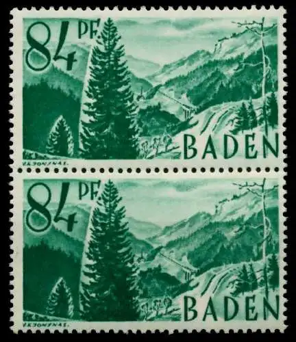 FZ BADEN 1. AUSGABE SPEZIALISIERT Nr 12yvI+12yv 7BD05A