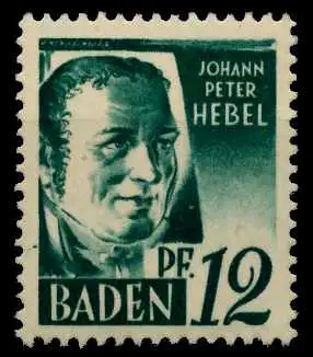 FZ BADEN 1. AUSGABE SPEZIALISIERT Nr 4vvI postfrisch 7B7CA6