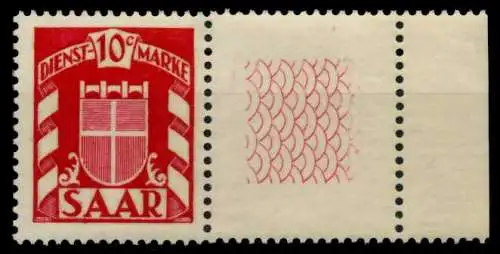 SAAR DIENSTMARKEN Nr 33Lr postfrisch SRA 7C7952