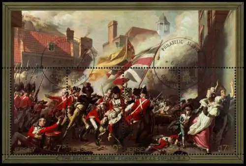 JERSEY Block 2 zentrisch gestempelt 7C7CAE