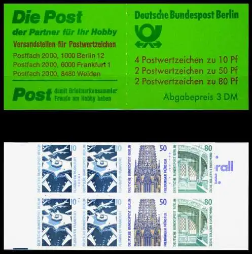 BERLIN MARKENHEFTCHEN Nr MH 14oZ postfrisch S516526