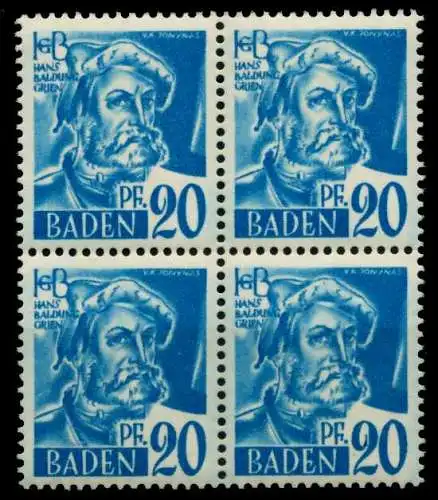FZ BADEN 1. AUSGABE SPEZIALISIERT Nr 7yvI postfrisch VI 7B7E62