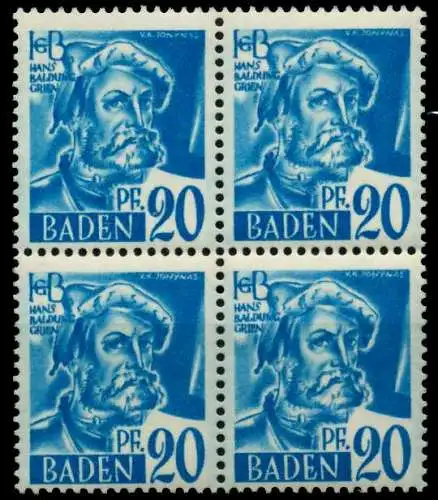 FZ BADEN 1. AUSGABE SPEZIALISIERT Nr 7yvI postfrisch VI 7B7E6A