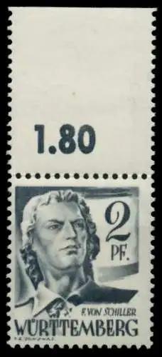 FZ WTTBG 1. AUSG. Nr 1 postfrisch ORA 7B3D42