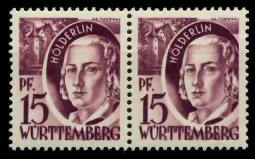 FZ WÜRTTEMBERG 1. AUSGABE SPEZIALISIERT Nr 5 postfrisch 7B3DF2