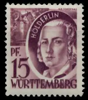 FZ WÜRTTEMBERG 1. AUSGABE SPEZIALISIERT Nr 5 postfrisch 7B3EEE
