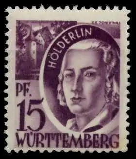 FZ WÜRTTEMBERG 1. AUSGABE SPEZIALISIERT Nr 5 postfrisch 7B3EDE
