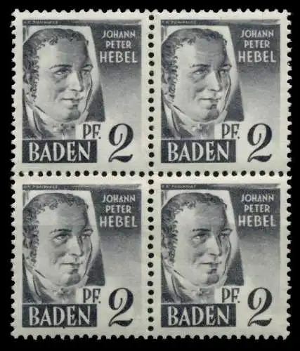 FZ BADEN 1. AUSGABE SPEZIALISIERT Nr 1yvII postfrisch V 7B7A3E