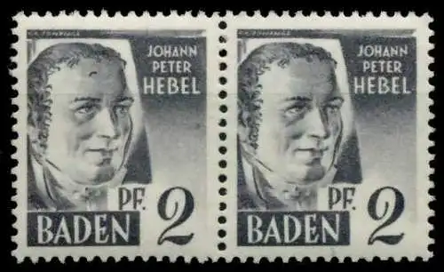 FZ BADEN 1. AUSGABE SPEZIALISIERT Nr 1yvI+1yvII 7B7A4A