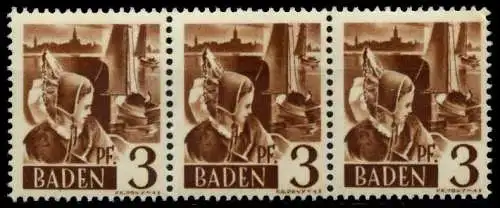 FZ BADEN 1. AUSGABE SPEZIALISIERT Nr 2yvI+2yvII 7B7B02