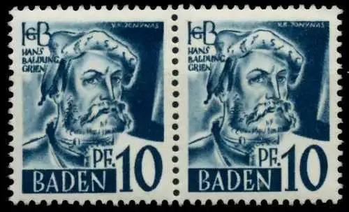 FZ BADEN 1. AUSGABE SPEZIALISIERT Nr 3yvI+3yvII 7B7BD2
