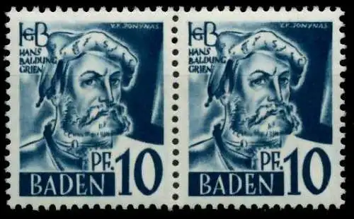 FZ BADEN 1. AUSGABE SPEZIALISIERT Nr 3yvI+3yvII 7B7BB6