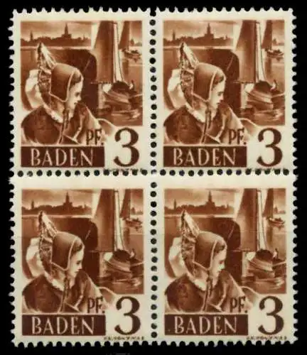FZ BADEN 1. AUSGABE SPEZIALISIERT Nr 2yvI postfrisch VI 7B7BE6
