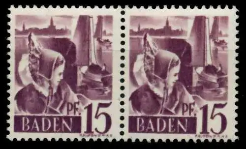 FZ BADEN 1. AUSGABE SPEZIALISIERT Nr 5yvIII+5yv 7B7D92