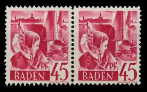 FZ BADEN 1. AUSGABE SPEZIALISIERT Nr 9yvI+9yvII 7B7EEE