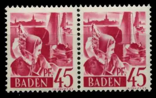 FZ BADEN 1. AUSGABE SPEZIALISIERT Nr 9yvII+9yvI 7B7F1E