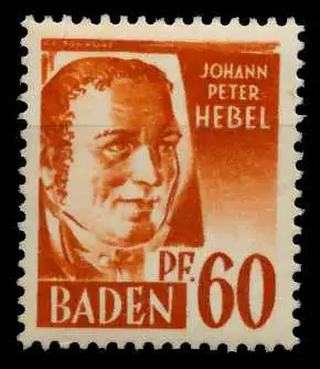 FZ BADEN 1. AUSGABE SPEZIALISIERT Nr 10yvII postfrisch 7B7FC6