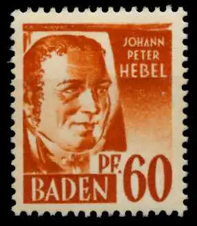 FZ BADEN 1. AUSGABE SPEZIALISIERT Nr 10yvII postfrisch 7B7FDE