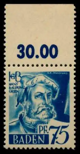 FZ BADEN 1. AUSGABE SPEZIALISIERT Nr 11vvI postfrisch 7BCFD6