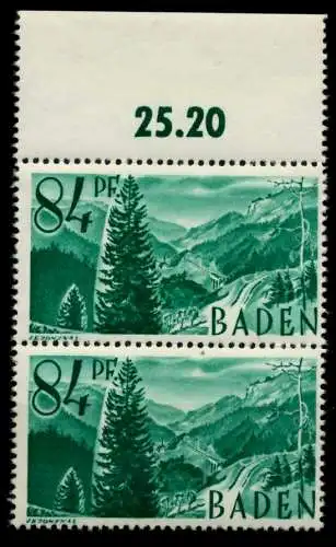 FZ BADEN 1. AUSGABE SPEZIALISIERT Nr 12yvI+12yv 7BD02A