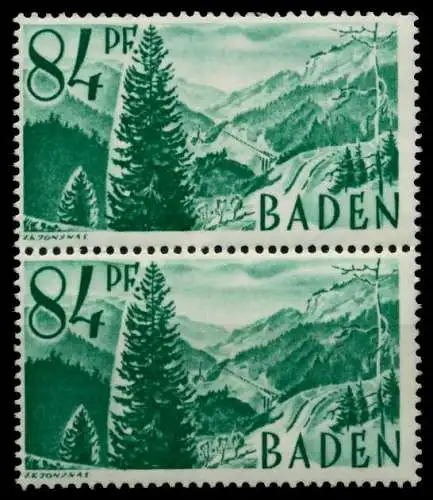FZ BADEN 1. AUSGABE SPEZIALISIERT Nr 12yvI+12yv 7BD052