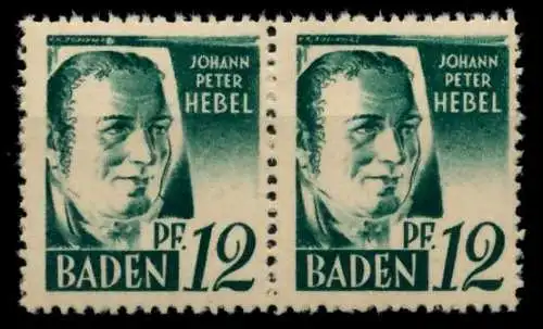 FZ BADEN 1. AUSGABE SPEZIALISIERT Nr 4 PFII postfrisch 7BD20E