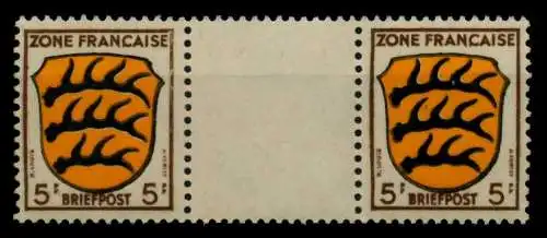 FRANZ. ZONE ALLG. AUSG. Nr 3axZW postfrisch ZW-STEG PAA 7BD322
