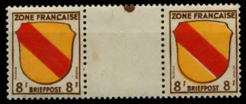 FRANZ. ZONE ALLG. AUSG. Nr 4axZW postfrisch ZW-STEG PAA 7BD3BE