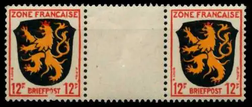 FRANZ. ZONE ALLG. AUSG. Nr 6awZW postfrisch ZW-STEG PAA 7BD73E